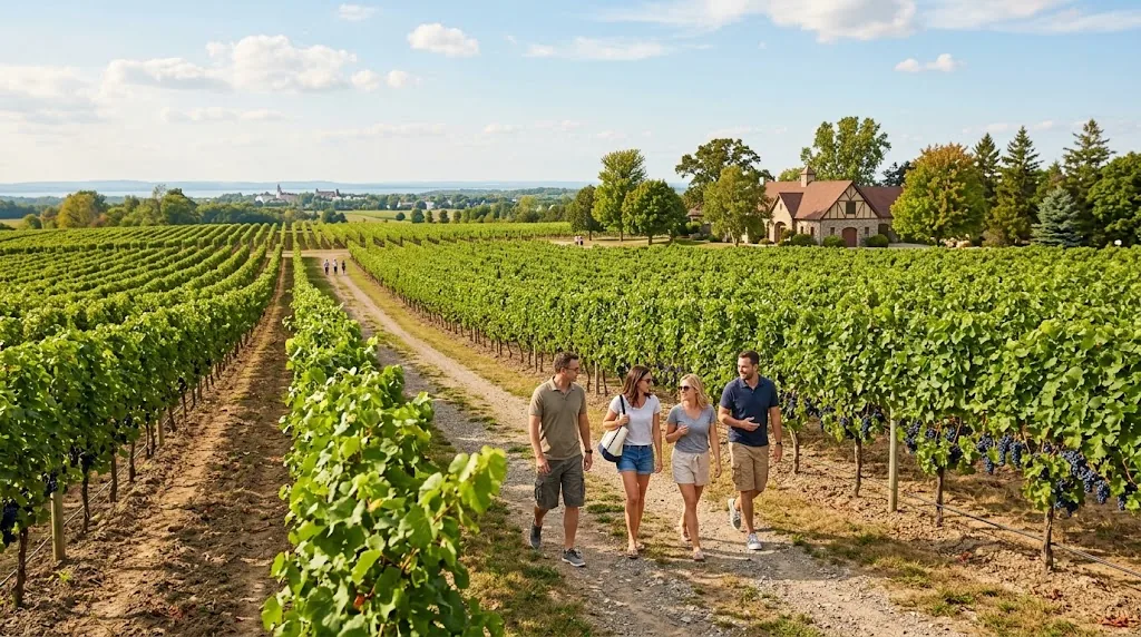 Vineyards in Niagara-on-the-Lake, Ontario, Canada in summer